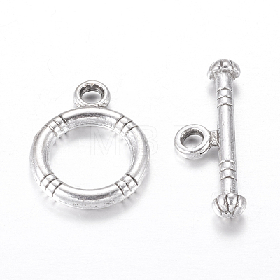 Tibetan Style Alloy Toggle Clasps X-LF0161Y-NF-1