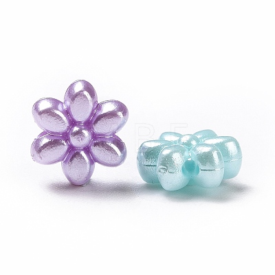 Imitation Pearl Acrylic Beads X-OACR-E013-20-1