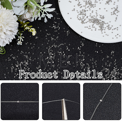 6000Pcs Brass Crimp Beads KK-PA0001-14S-1