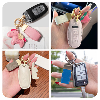PU Leather Keychains KEYC-TADJ0009-03MG-07-1