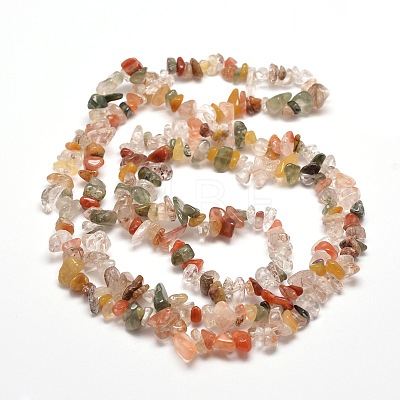 Natural & Synthetic Gemstone Chip Bead Strands G-M205-28-1