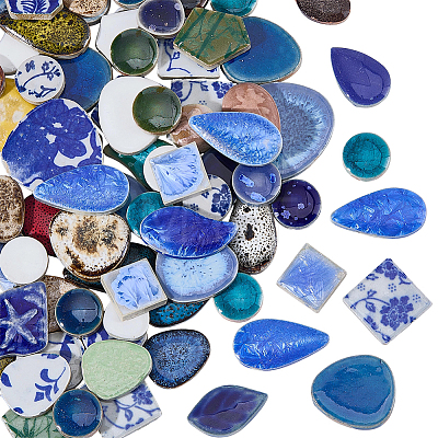 500G Handmade Porcelain Cabochons PORC-SP0001-17-1