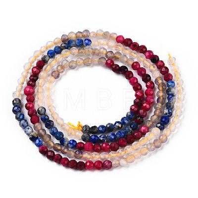 Natural Mixed Gemstone Beads Strands G-D080-A01-03-16-1