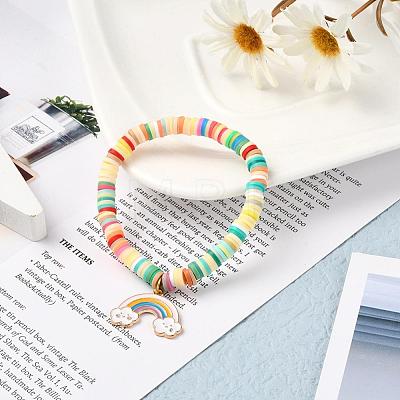 1200Pcs 8 Colors Handmade Polymer Clay Beads CLAY-YW0001-15A-1