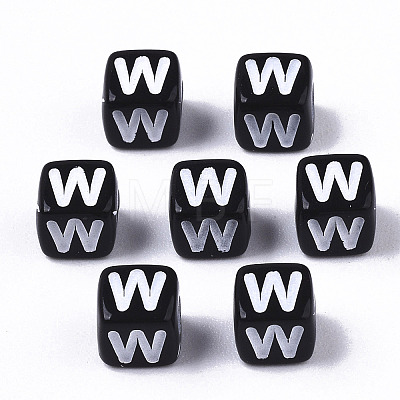 Opaque Acrylic Beads LS-X-SACR-N002-01W-1