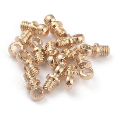 Brass Beads KK-O133-15E-G-1