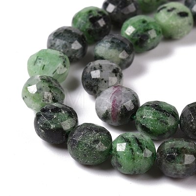 Natural Ruby in Zoisite Beads Strands G-K318-12-1
