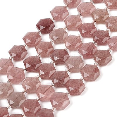 Natural Strawberry Quartz Beads Strands G-G144-A02-01-1