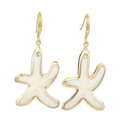 Natural Freshwater Shell Dangle Earrings EJEW-JE07203-1