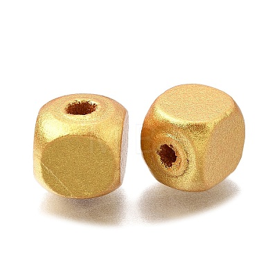 Spray Painted Wooden Beads WOOD-P021-01C-02-1