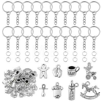 DIY Baby Theme Keychain Making Kit DIY-CJ0002-25-1