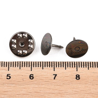 50Pcs Iron Butterfly Clutches Pin Backs IFIN-H066-01B-1