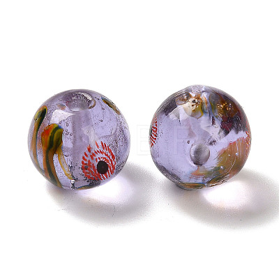 Handmade Transparent Lampwork Beads LAMP-C016-04A-02-1