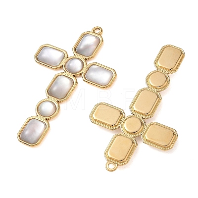Natural Freshwater Shell Big Pendants SH-CBA11D7-33A-G-1