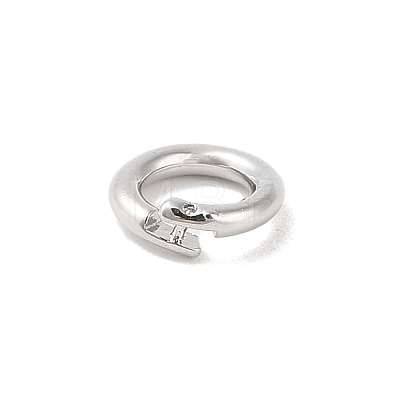 Brass Locking Jump Rings KK-S369-01P-02-1