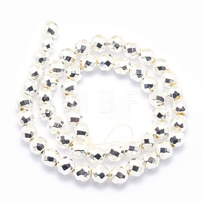 Electroplate Non-magnetic Synthetic Hematite Beads Strands G-L485-03A-S-1
