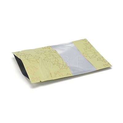 Maple Leaf Printed Aluminum Foil Open Top Zip Lock Bags OPP-M002-03A-06-1