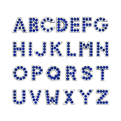 Alloy Rhinestone Slide Charms ALRI-TAC0003-15P-02-1