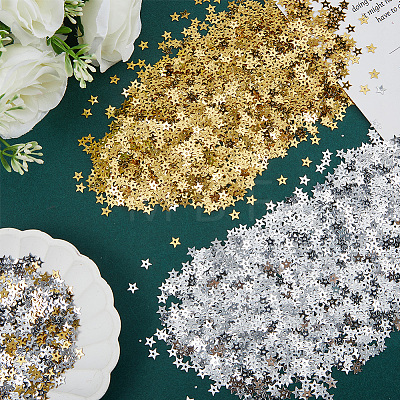 100G 2 Colors PET Paillette/Sequins Pendants KY-CY0001-02-1