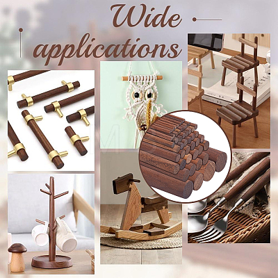 Waxed Round Wooden Sticks WOOD-OC0004-42A-1