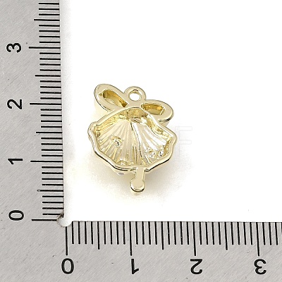 Brass & Plastic Pearl Pendants PL-CBAE379-07LG-B-1