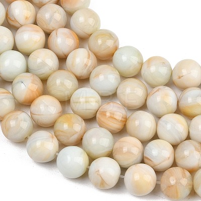 Handmade Lampwork Beads Strand LAMP-B056-10mm-1
