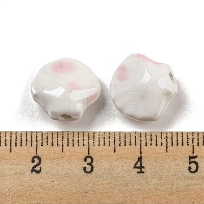 Shell Shape Handmade Porcelain Beads X1-PORC-E022-01A-1