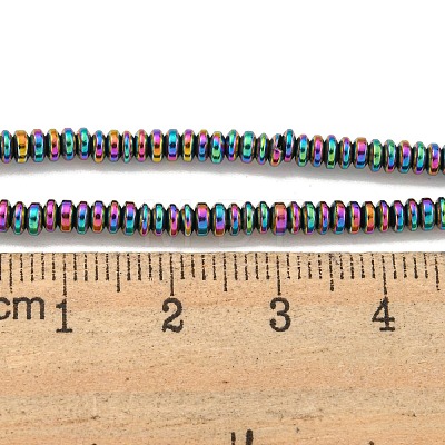 Electroplated Synthetic Non-Magnetic Hematite Beads Strands G-I360-C03-07-1