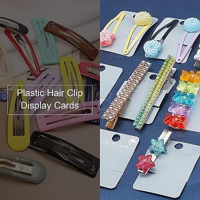 Plastic Hair Clip Display Cards DIY-WH0199-92-1