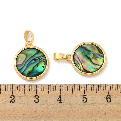 Natural Paua Shell Pendants KK-A214-17G-1