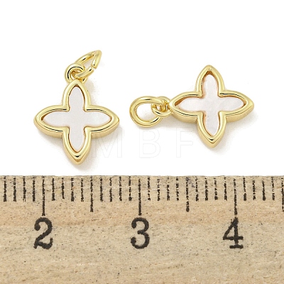 Brass with Sea Shell Charms KK-Q820-15G-1