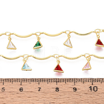 Brass Scalloped Bar Chains CHC-T018-05G-1