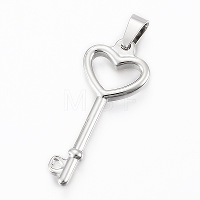 Tarnish Resistant 304 Stainless Steel Pendants STAS-H411-02P-1