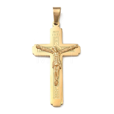 304 Stainless Steel Big Pendants STAS-H256-02G-1