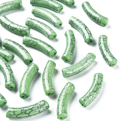 Opaque Crackle Acrylic Beads X1-MACR-S372-002N-012-1