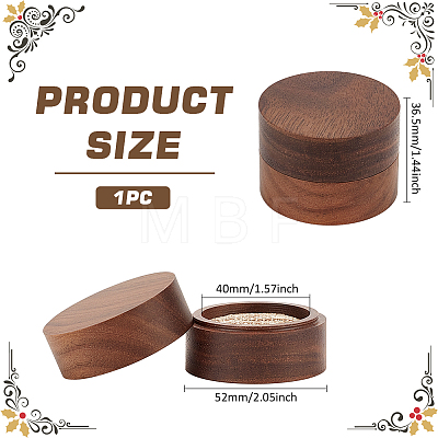 Round Wood Rings Storage Boxes AJEW-WH0166-16B-1