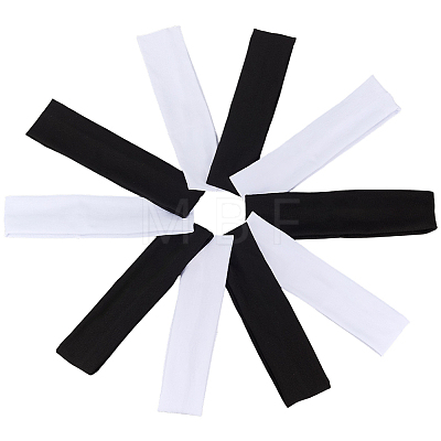10Pcs 2 Colors Polyester Yoga Slastic Headbands OHAR-GF0001-56-1