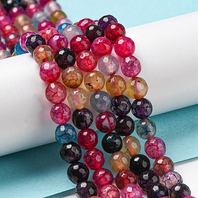 Natural Agate Beads Strands G-C082-A01-18-1