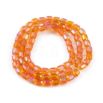 Electroplate Glass Beads Strands EGLA-D031-01S-1