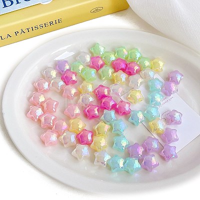 Opaque Acrylic Beads X-OACR-F010-20-1