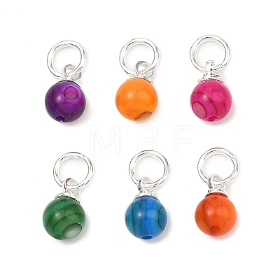 Dyed Natural Freshwater Shell Pendants PALLOY-JF05339-03-1