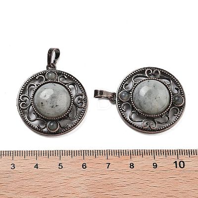 Natural Labradorite Pendants G-Q158-03A-R17-1