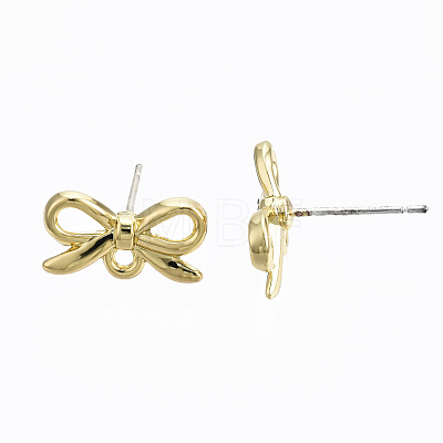 Alloy Stud Earring Findings PALLOY-T064-78LG-RS-1