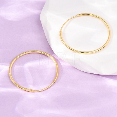925 Sterling Silver Huggie Hoop Earrings EJEW-C179-05D-G-1