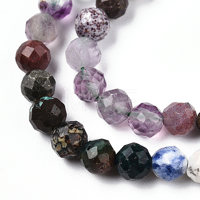 Natural Mixed Gemstone Beads Strands G-D080-A01-01-13-1