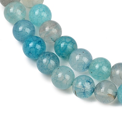 Natural Agate Beads Strands G-J361-01-8mm-1