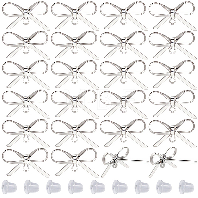 20Pcs Brass Stud Earring Findings KK-SC0008-01P-1