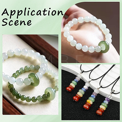 20Pcs Natural Green Aventurine European Beads G-PA0002-34C-1