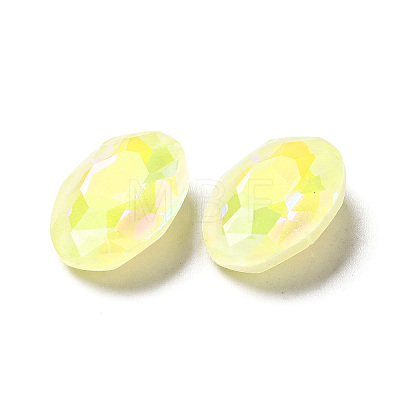 Mocha Fluorescent Style Glass Rhinestone Cabochons GGLA-M005-01B-226MK-1