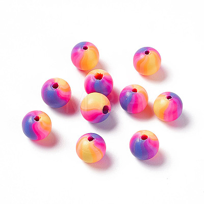 Handmade Polymer Clay Beads X-CLAY-D005-01C-1